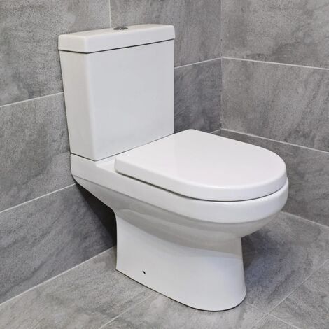 Close-Coupled Toilet - White